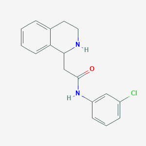 molecular formula C17H17ClN2O B2588344 N-(3-chlorophenyl)-2-(1,2,3,4-tetrahydroisoquinolin-1-yl)acetamide CAS No. 339012-06-5