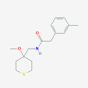 molecular formula C16H23NO2S B2588367 N-[(4-methoxythian-4-yl)methyl]-2-(3-methylphenyl)acetamide CAS No. 2034452-16-7