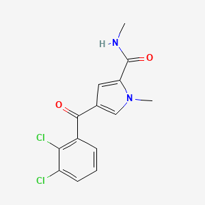 molecular formula C14H12Cl2N2O2 B2588502 4-(2,3-dichlorobenzoyl)-N,1-dimethyl-1H-pyrrole-2-carboxamide CAS No. 338753-47-2