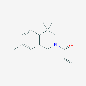 B2588505 1-(4,4,7-Trimethyl-1,3-dihydroisoquinolin-2-yl)prop-2-en-1-one CAS No. 2175580-97-7