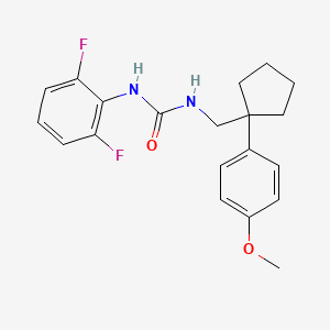 1-(2,6-Difluorophenyl)-3-((1-(4-methoxyphenyl)cyclopentyl)methyl)urea