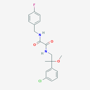 N1-(2-(3-chlorophenyl)-2-methoxypropyl)-N2-(4-fluorobenzyl)oxalamide