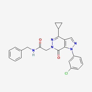 N-benzyl-2-(1-(3-chlorophenyl)-4-cyclopropyl-7-oxo-1H-pyrazolo[3,4-d]pyridazin-6(7H)-yl)acetamide