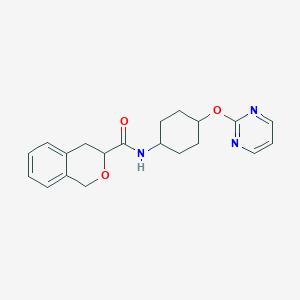 N-((1r,4r)-4-(pyrimidin-2-yloxy)cyclohexyl)isochroman-3-carboxamide