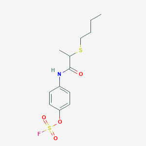1-(2-Butylsulfanylpropanoylamino)-4-fluorosulfonyloxybenzene