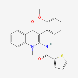 N-[3-(2-methoxyphenyl)-1-methyl-4-oxo-1,4-dihydroquinolin-2-yl]thiophene-2-carboxamide
