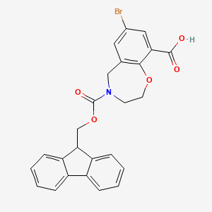 7-Bromo-4-(9H-fluoren-9-ylmethoxycarbonyl)-3,5-dihydro-2H-1,4-benzoxazepine-9-carboxylic acid