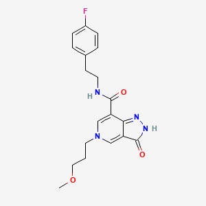 N-(4-fluorophenethyl)-5-(3-methoxypropyl)-3-oxo-3,5-dihydro-2H-pyrazolo[4,3-c]pyridine-7-carboxamide