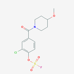 1-(3-Chloro-4-fluorosulfonyloxybenzoyl)-4-methoxypiperidine