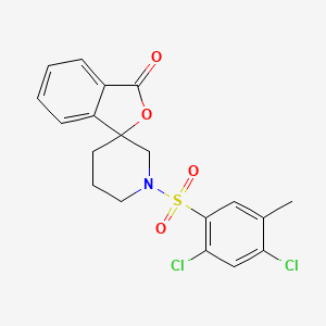 1'-((2,4-dichloro-5-methylphenyl)sulfonyl)-3H-spiro[isobenzofuran-1,3'-piperidin]-3-one