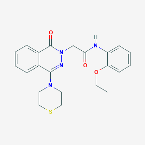 N-(4-methoxybenzyl)-2-[8-[4-(4-methylphenyl)piperazin-1-yl]-3-oxo[1,2,4]triazolo[4,3-a]pyrazin-2(3H)-yl]acetamide