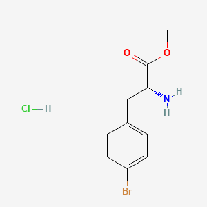 Methyl (2R)-2-amino-3-(4-bromophenyl)propanoate;hydrochloride