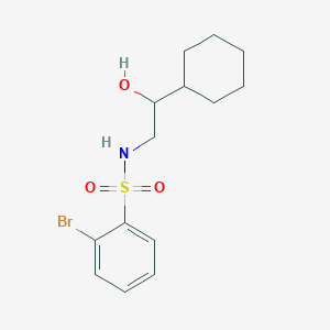 2-bromo-N-(2-cyclohexyl-2-hydroxyethyl)benzenesulfonamide