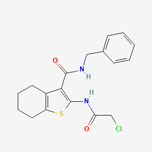N-benzyl-2-(2-chloroacetamido)-4,5,6,7-tetrahydro-1-benzothiophene-3-carboxamide