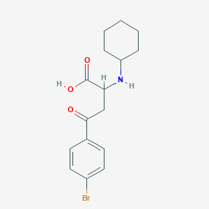 4-(4-Bromophenyl)-2-(cyclohexylamino)-4-oxobutanoic acid