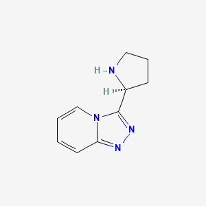 molecular formula C10H12N4 B2588579 (2S)-2-{[1,2,4]triazolo[4,3-a]pyridin-3-yl}pyrrolidine CAS No. 1053058-13-1