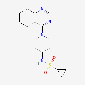 N-(1-(5,6,7,8-tetrahydroquinazolin-4-yl)piperidin-4-yl)cyclopropanesulfonamide