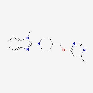 1-methyl-2-(4-(((6-methylpyrimidin-4-yl)oxy)methyl)piperidin-1-yl)-1H-benzo[d]imidazole