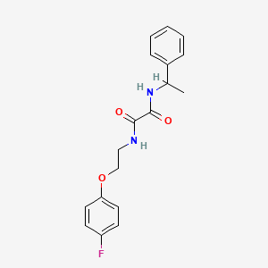 molecular formula C18H19FN2O3 B2588585 N1-(2-(4-fluorophenoxy)ethyl)-N2-(1-phenylethyl)oxalamide CAS No. 1206991-78-7