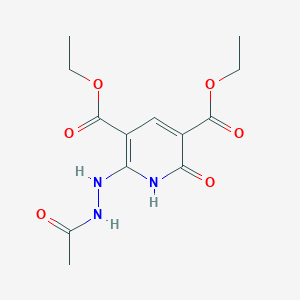 Diethyl 6-(2-acetylhydrazino)-2-oxo-1,2-dihydro-3,5-pyridinedicarboxylate