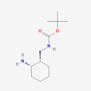 molecular formula C12H24N2O2 B2588591 Tert-butyl N-[[(1S,2S)-2-aminocyclohexyl]methyl]carbamate CAS No. 1903425-56-8