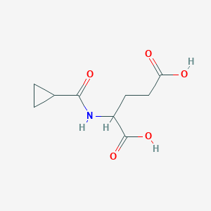 molecular formula C9H13NO5 B2588602 2-(Cyclopropylformamido)pentanedioic acid CAS No. 1396966-26-9