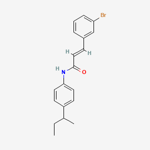 molecular formula C19H20BrNO B2588621 3-(3-bromophenyl)-N-[4-(sec-butyl)phenyl]acrylamide CAS No. 331462-28-3