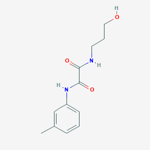 molecular formula C12H16N2O3 B2588630 N-(3-hydroxypropyl)-N'-(3-methylphenyl)ethanediamide CAS No. 433244-17-8