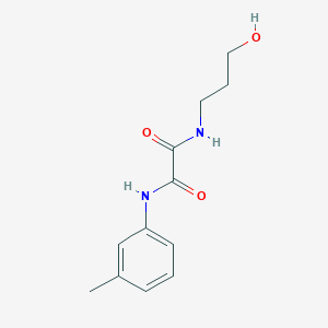 N-(3-hydroxypropyl)-N'-(3-methylphenyl)oxamide