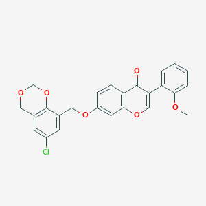 molecular formula C25H19ClO6 B2588644 7-[(6-chloro-2,4-dihydro-1,3-benzodioxin-8-yl)methoxy]-3-(2-methoxyphenyl)-4H-chromen-4-one CAS No. 618390-42-4