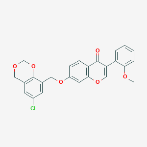 molecular formula C25H19ClO6 B2588644 7-[(6-chloro-4H-1,3-benzodioxin-8-yl)methoxy]-3-(2-methoxyphenyl)-4H-chromen-4-one CAS No. 618390-42-4