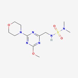 4-[4-[(Dimethylsulfamoylamino)methyl]-6-methoxy-1,3,5-triazin-2-yl]morpholine