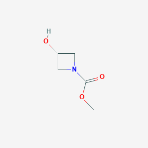 molecular formula C5H9NO3 B2588671 Methyl 3-hydroxyazetidine-1-carboxylate CAS No. 118972-97-7