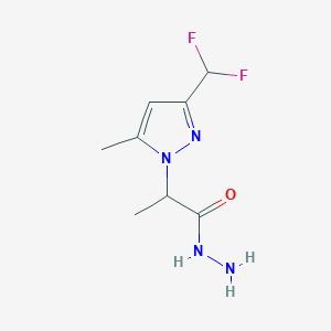 2-[3-(Difluoromethyl)-5-methylpyrazolyl]propanohydrazide