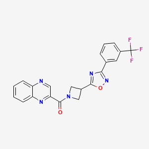 Quinoxalin-2-yl(3-(3-(3-(trifluoromethyl)phenyl)-1,2,4-oxadiazol-5-yl)azetidin-1-yl)methanone