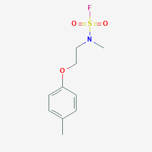 molecular formula C10H14FNO3S B2588686 N-Methyl-N-[2-(4-methylphenoxy)ethyl]sulfamoyl fluoride CAS No. 2411306-01-7