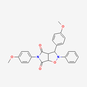 3,5-bis(4-methoxyphenyl)-2-phenyldihydro-2H-pyrrolo[3,4-d]isoxazole-4,6(5H,6aH)-dione