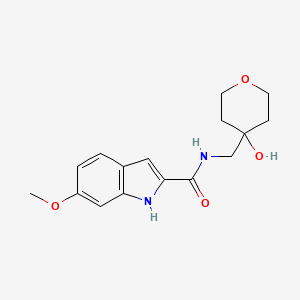 molecular formula C16H20N2O4 B2588691 N-[(4-hydroxyoxan-4-yl)methyl]-6-methoxy-1H-indole-2-carboxamide CAS No. 1798459-24-1
