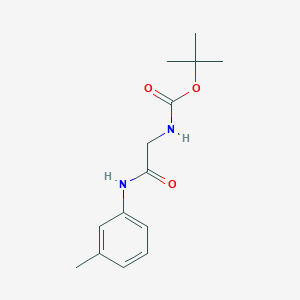 molecular formula C14H20N2O3 B2588697 N-(叔丁氧羰基)-N1-(3-甲基苯基)甘氨酰胺 CAS No. 1387744-55-9