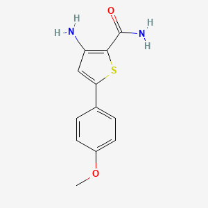 molecular formula C12H12N2O2S B2588703 3-Amino-5-(4-methoxyphenyl)-2-thiophenecarboxamide CAS No. 354812-16-1