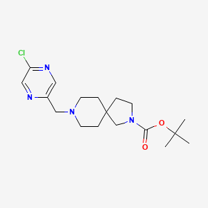 Tert-butyl 8-[(5-chloropyrazin-2-yl)methyl]-2,8-diazaspiro[4.5]decane-2-carboxylate