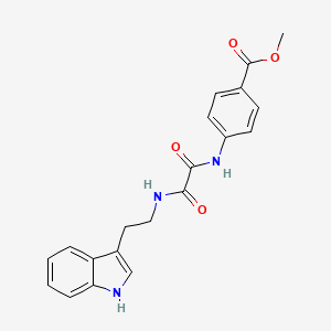 molecular formula C20H19N3O4 B2588726 methyl 4-({[2-(1H-indol-3-yl)ethyl]carbamoyl}formamido)benzoate CAS No. 922851-94-3