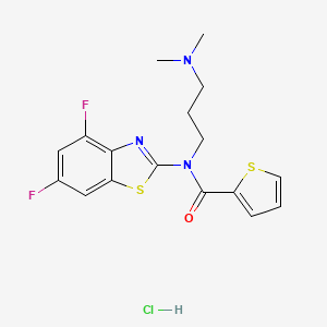 N-(4,6-difluorobenzo[d]thiazol-2-yl)-N-(3-(dimethylamino)propyl)thiophene-2-carboxamide hydrochloride
