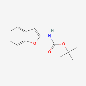 molecular formula C13H15NO3 B2588734 tert-Butyl benzofuran-2-ylcarbamate CAS No. 1629535-19-8