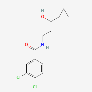 3,4-dichloro-N-(3-cyclopropyl-3-hydroxypropyl)benzamide