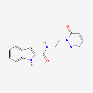 B2588748 N-(2-(6-oxopyridazin-1(6H)-yl)ethyl)-1H-indole-2-carboxamide CAS No. 1208513-65-8