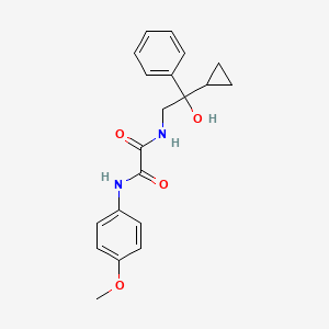 molecular formula C20H22N2O4 B2588770 N-(2-cyclopropyl-2-hydroxy-2-phenylethyl)-N'-(4-methoxyphenyl)ethanediamide CAS No. 1421508-60-2