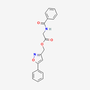 (5-Phenylisoxazol-3-yl)methyl 2-benzamidoacetate