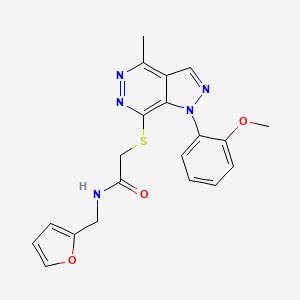 N-(furan-2-ylmethyl)-2-((1-(2-methoxyphenyl)-4-methyl-1H-pyrazolo[3,4-d]pyridazin-7-yl)thio)acetamide