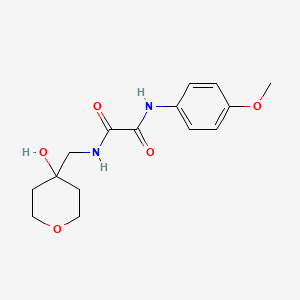 molecular formula C15H20N2O5 B2588791 N-[(4-hydroxyoxan-4-yl)methyl]-N'-(4-methoxyphenyl)ethanediamide CAS No. 1351618-19-3